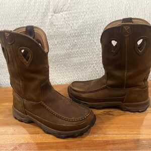 Twisted X Women’s Western Work Boot- Moc Toe Size 8.5